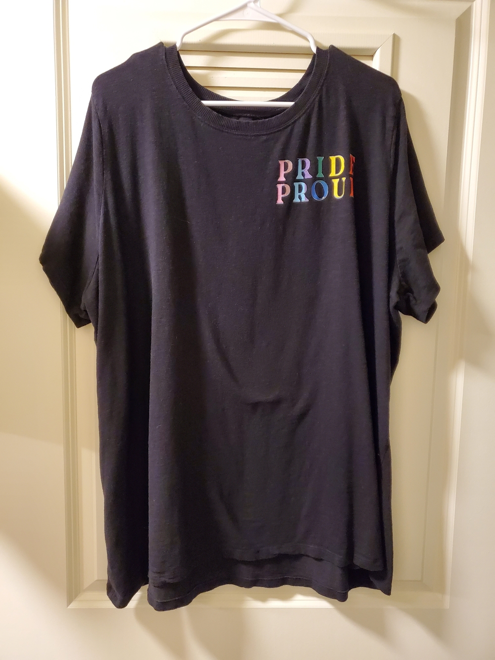 torrid Black Classic Fit Tee with White Chest Print